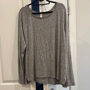 Old Navy Heather Gray Long Sleeve Top